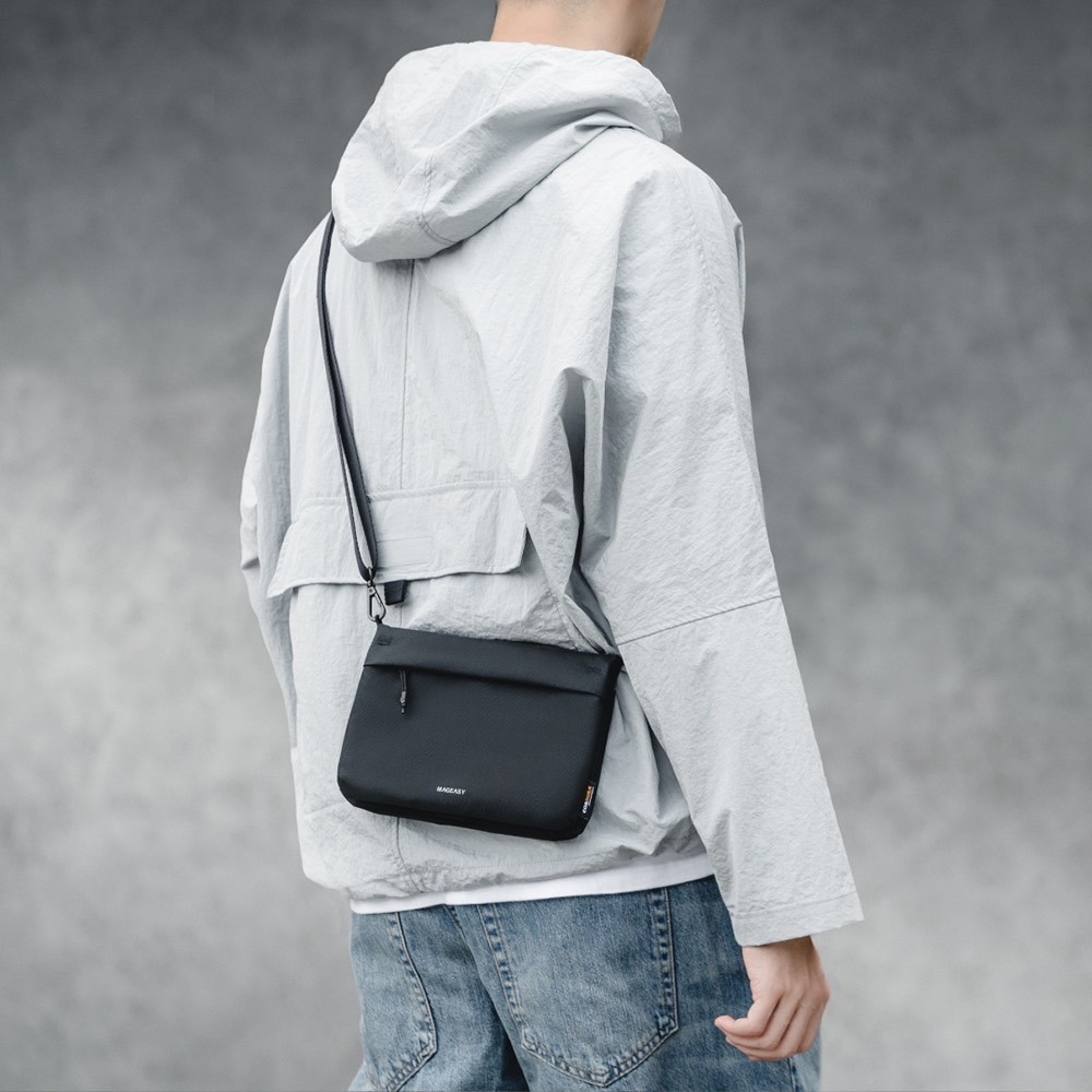 MAGEASY 魚骨牌 2L Sacoche 機能掛繩隨行包 收納包 外出包 防潑水 隨行包 掛繩 機能包 側揹包-細節圖4