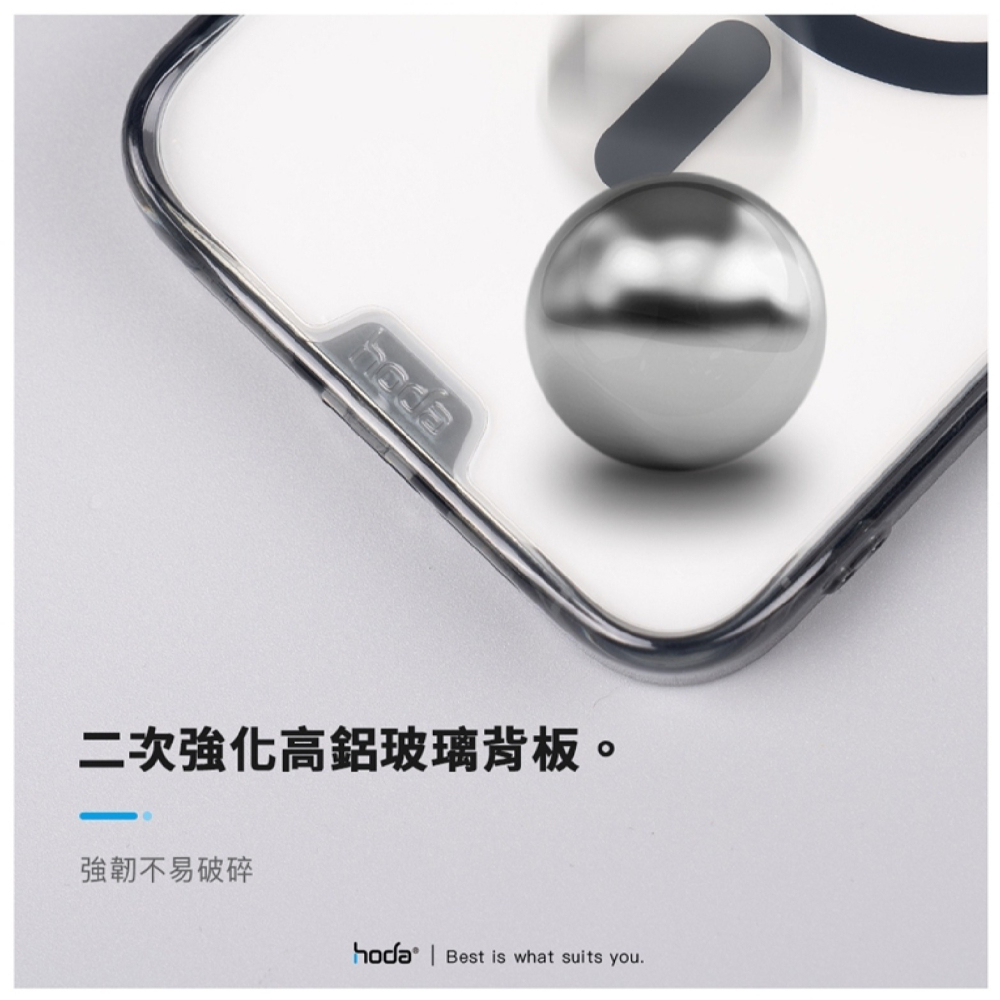 Hoda 三麗鷗 幻石 玻璃款 支援 MagSafe 手機殼 保護殼 iPhone 15 Plus Pro Max-細節圖3