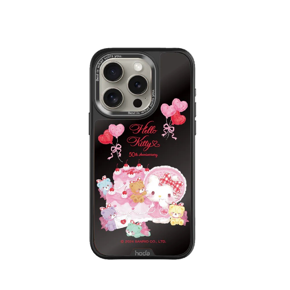 Hoda 三麗鷗 幻石 黑鏡款 支援 MagSafe 手機殼 保護殼 iPhone 15 Plus Pro Max-規格圖10