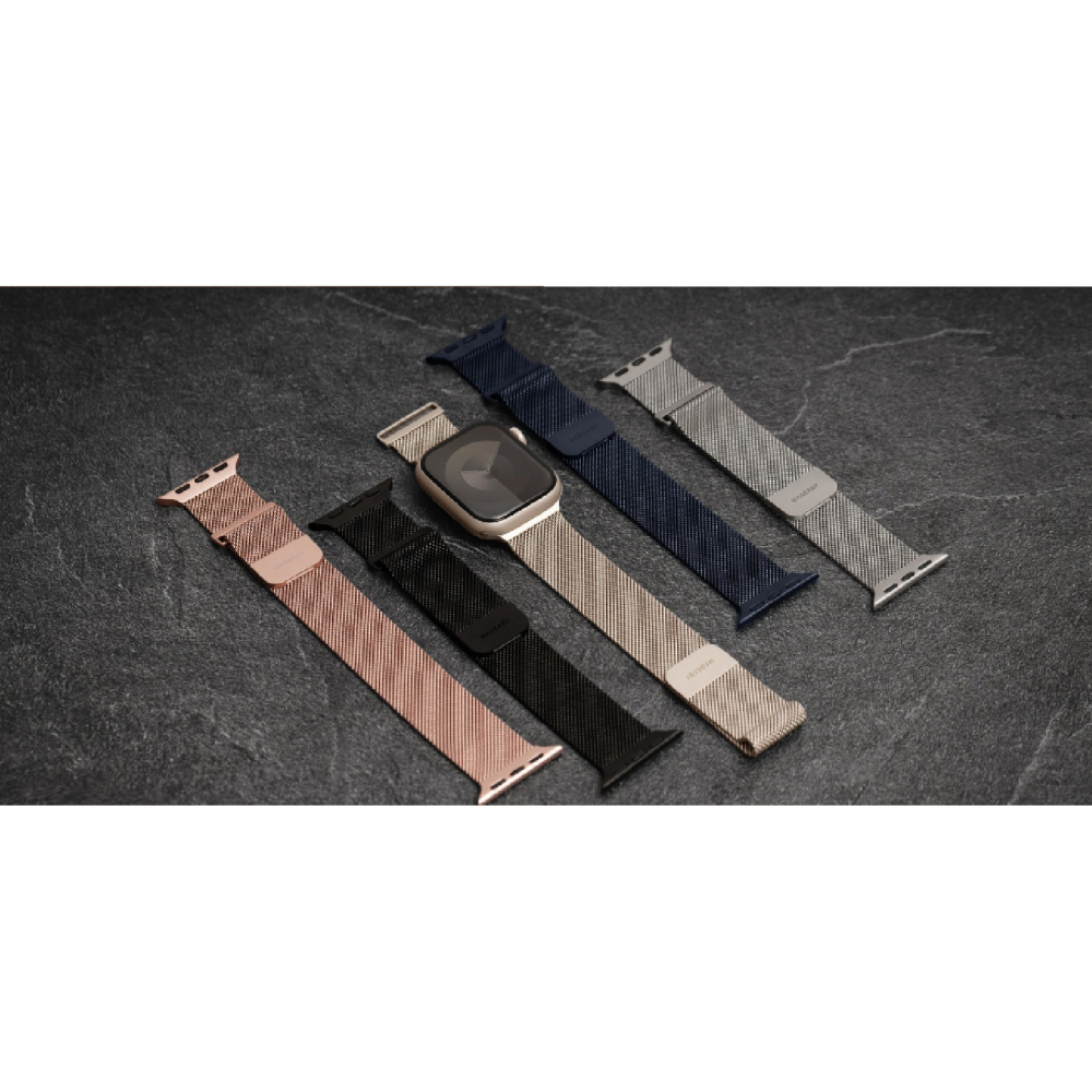 MAGEASY 不鏽鋼 磁扣 錶環 適 Apple Watch  38 40 41 42 44 45 49 mm-細節圖6