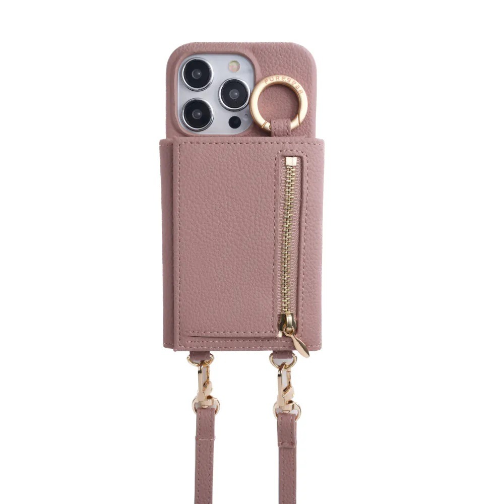 puregear 皮革 錢包 掛繩 揹繩 手機殼 適 iPhone 12 13 14 15-規格圖10