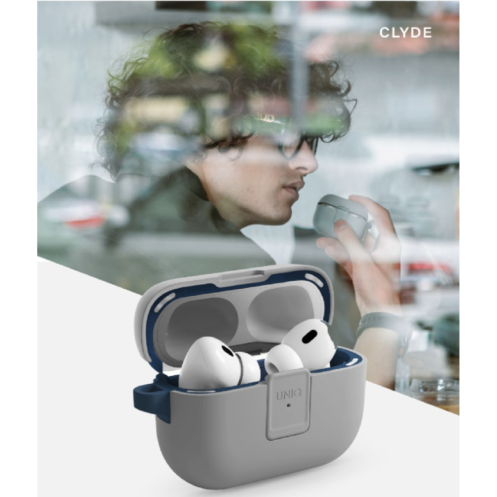 UNIQ Clyde 卡扣式 雙料 附登山扣 保護套 耳機套 適 AirPods Pro 1 & 2-細節圖3