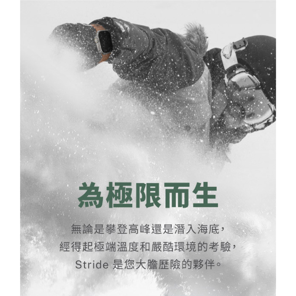 UNIQ Stride 橡膠 不鏽鋼 錶帶 適 Apple Watch 38 40 41 42 44 45 49 mm-細節圖3