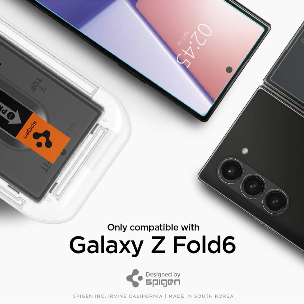 Spigen 9H 含快貼板 玻璃貼 保護貼 透明貼 適 Galaxy Z Fold 6 Fold6-細節圖3