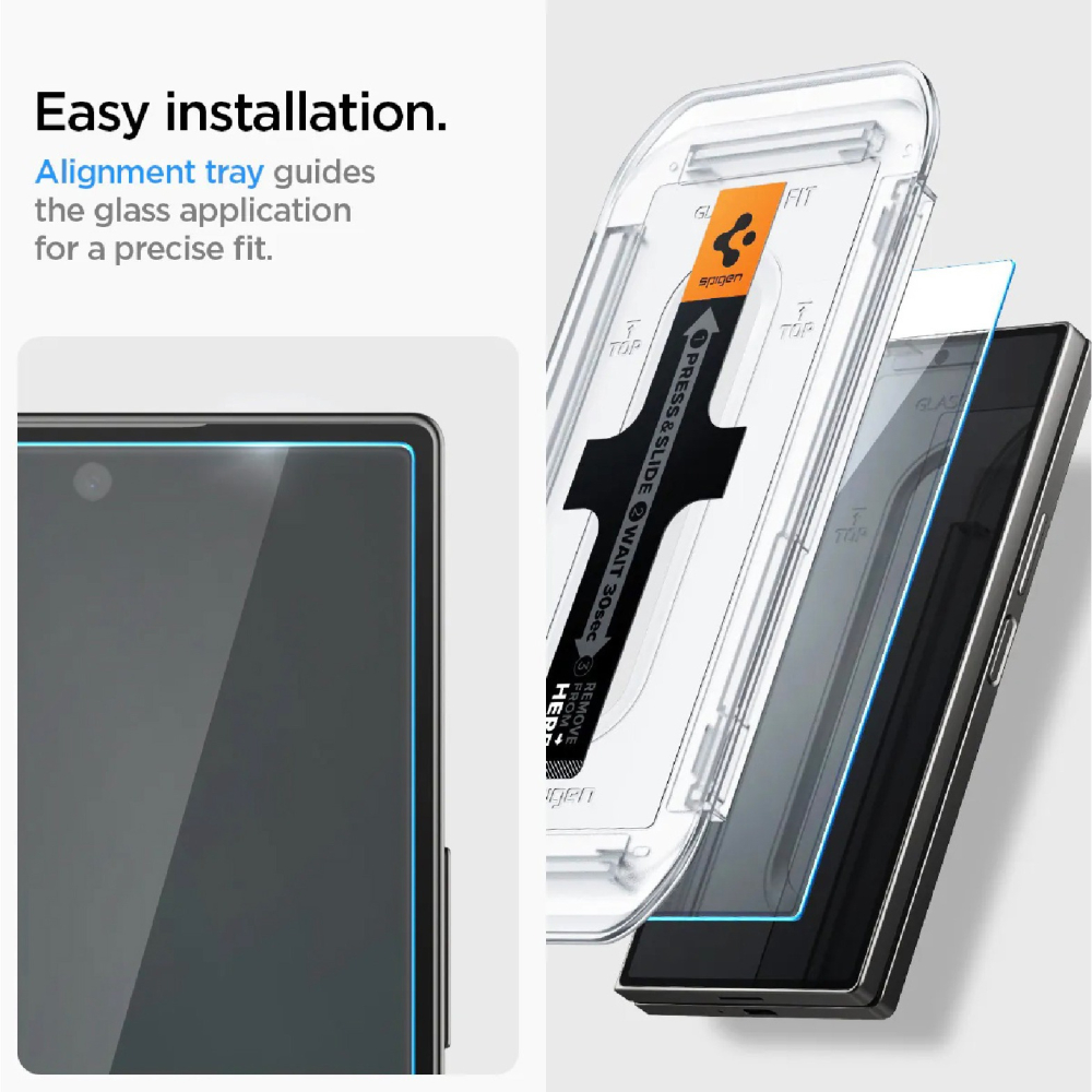 Spigen 9H 含快貼板 玻璃貼 保護貼 透明貼 適 Galaxy Z Fold 6 Fold6-細節圖4