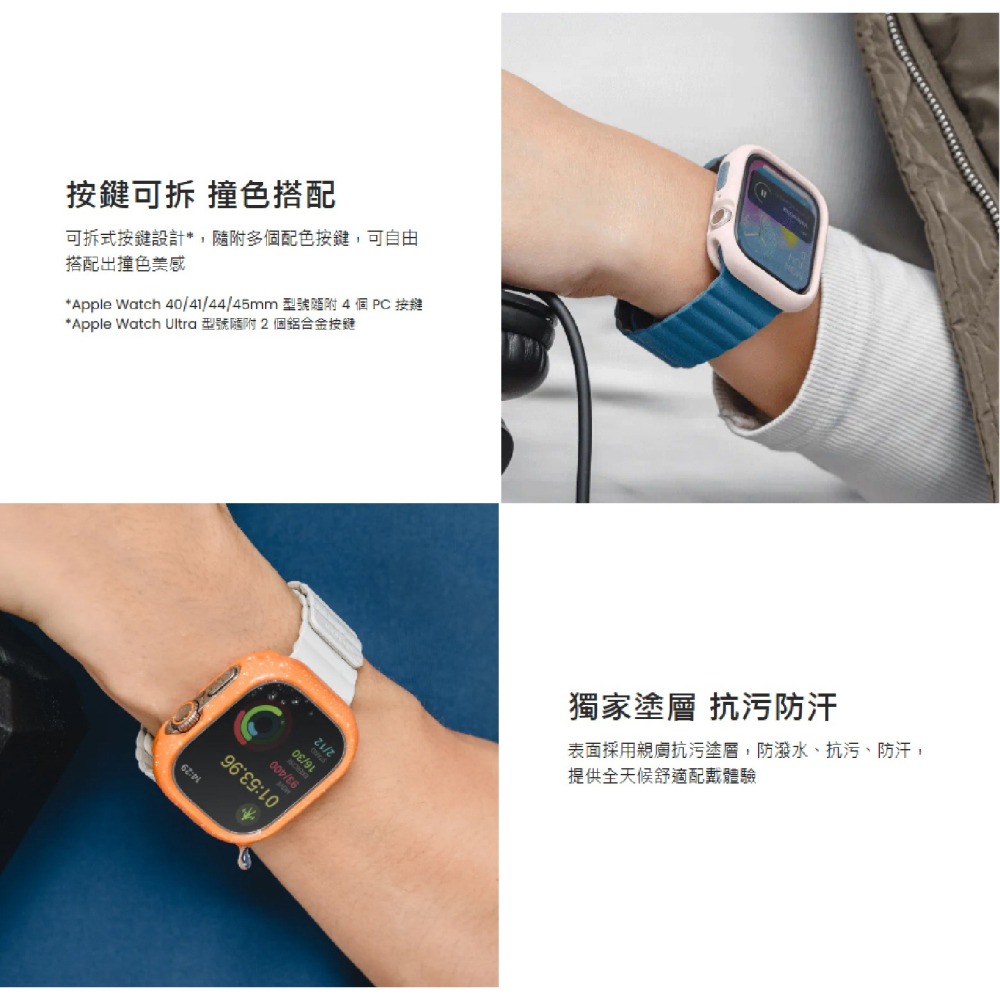 Switcheasy 手錶 保護殼 Apple Watch 9 8 7 6 5 4 SE Ultra 1 & 2-細節圖3