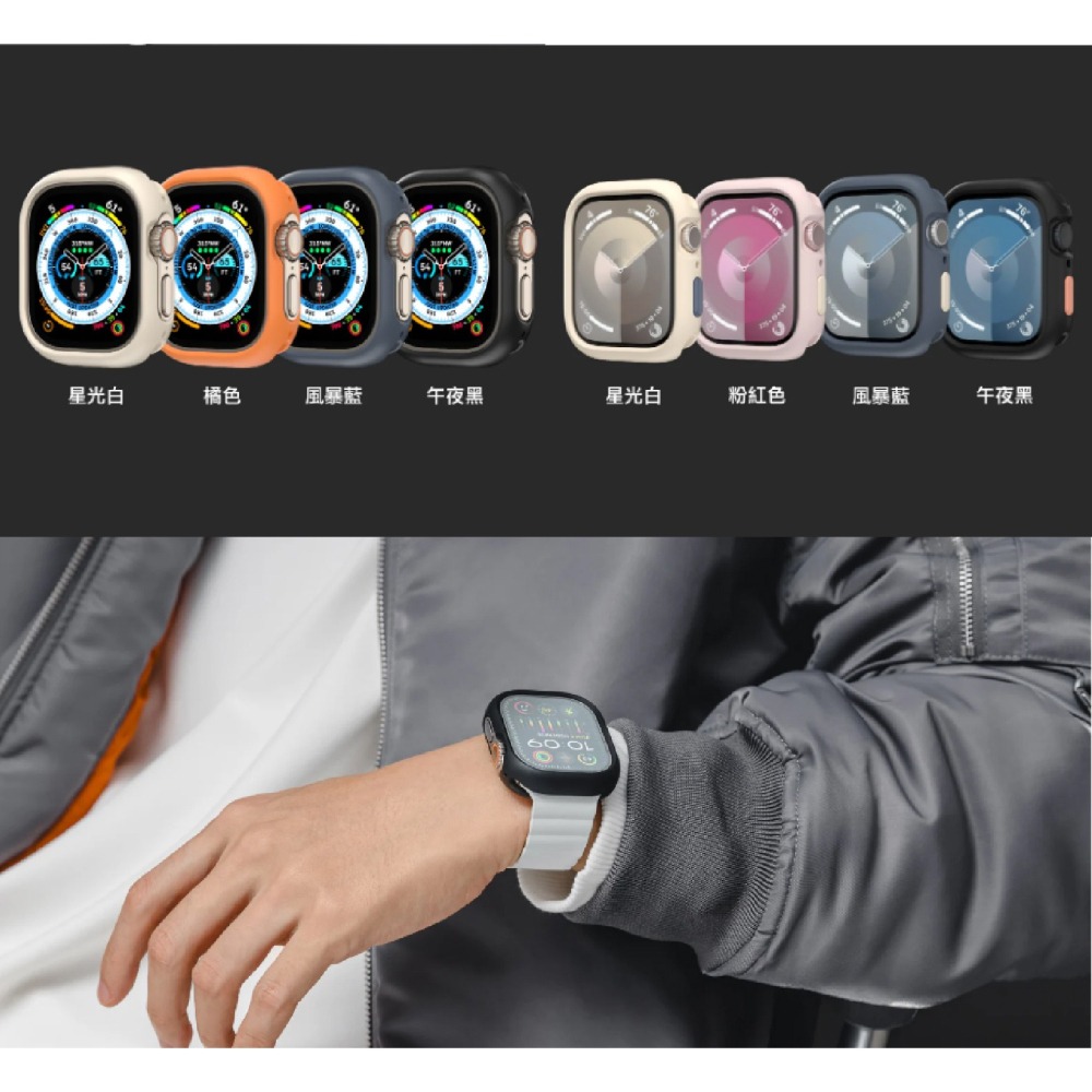 Switcheasy 手錶 保護殼 Apple Watch 9 8 7 6 5 4 SE Ultra 1 & 2-細節圖6