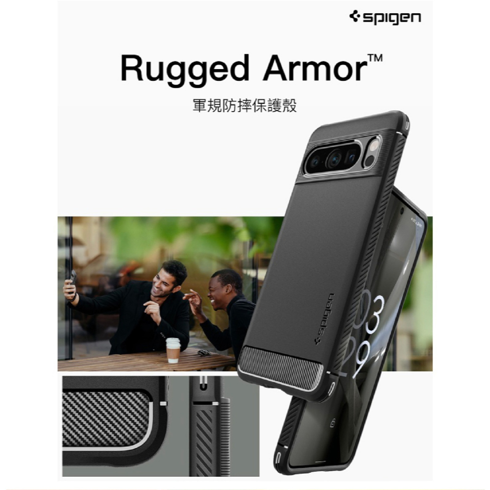Spigen SGP Rugged Armor 手機殼 防摔殼 保護殼 適 Google Pixel 9 Pro XL-細節圖3