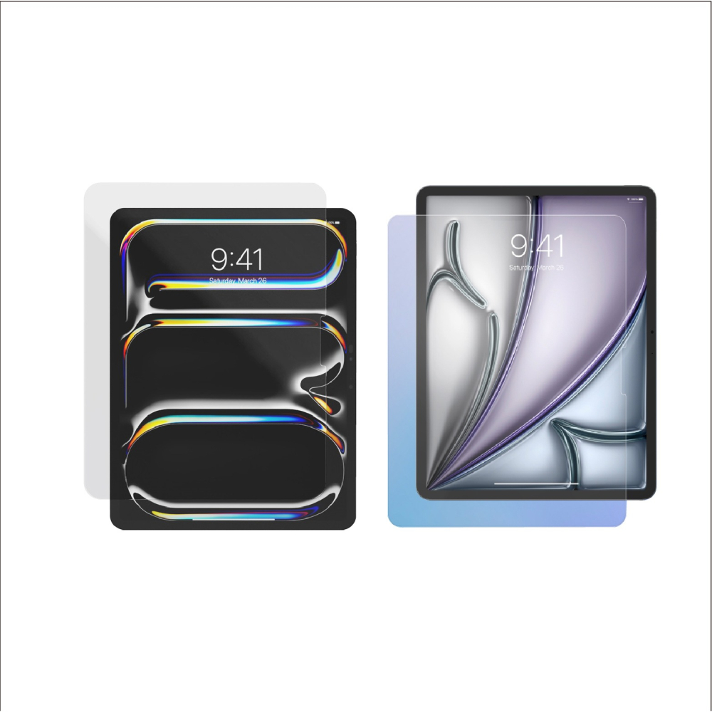 JTLEGEND 9H 鋼化 保護貼 平板貼 適 2024 iPad Air 6 Pro 11 13 吋-細節圖2