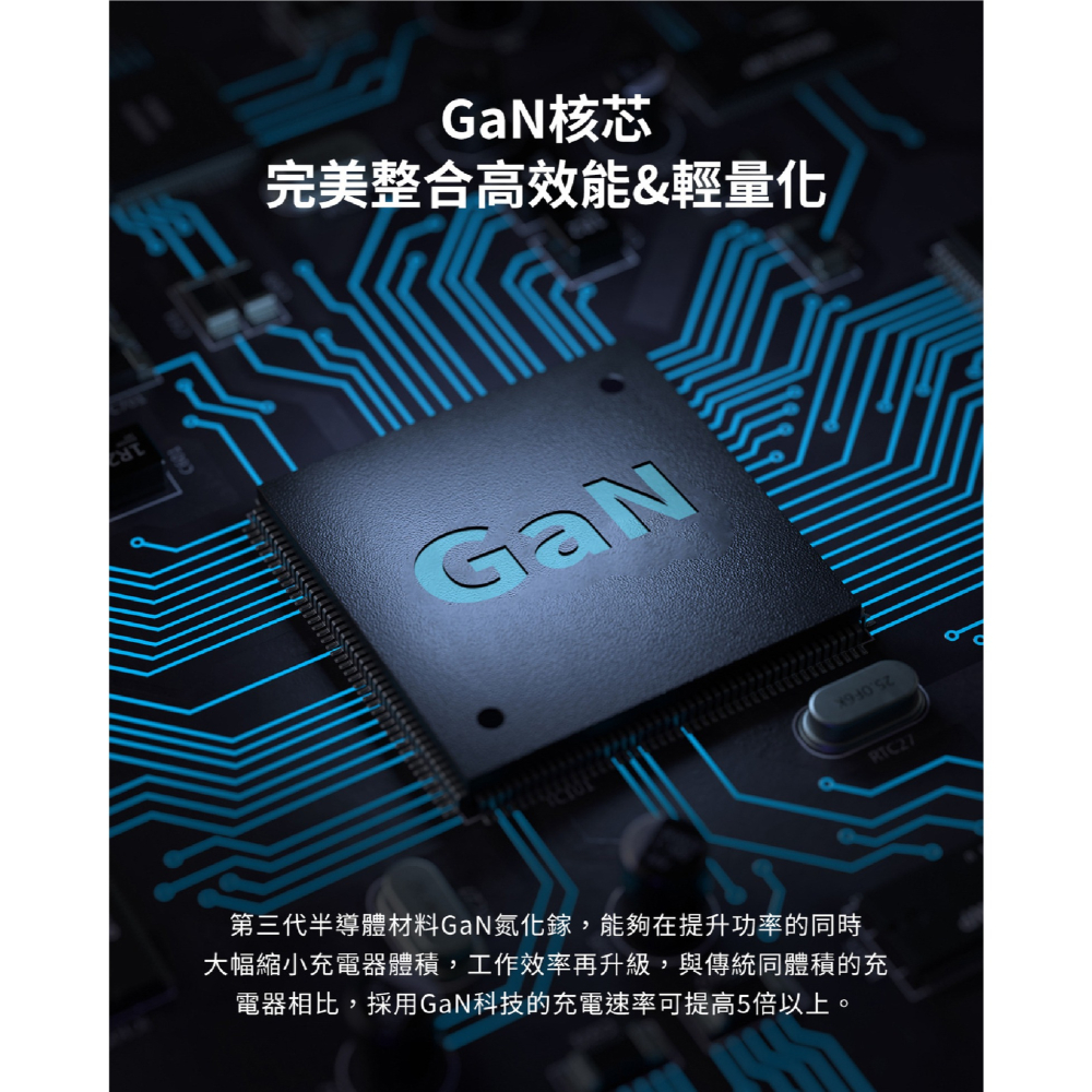 LaPO GaN 氮化鎵 65W 快充 三孔 折角  充電器 電源供應器 iphone 14 15 13-細節圖5