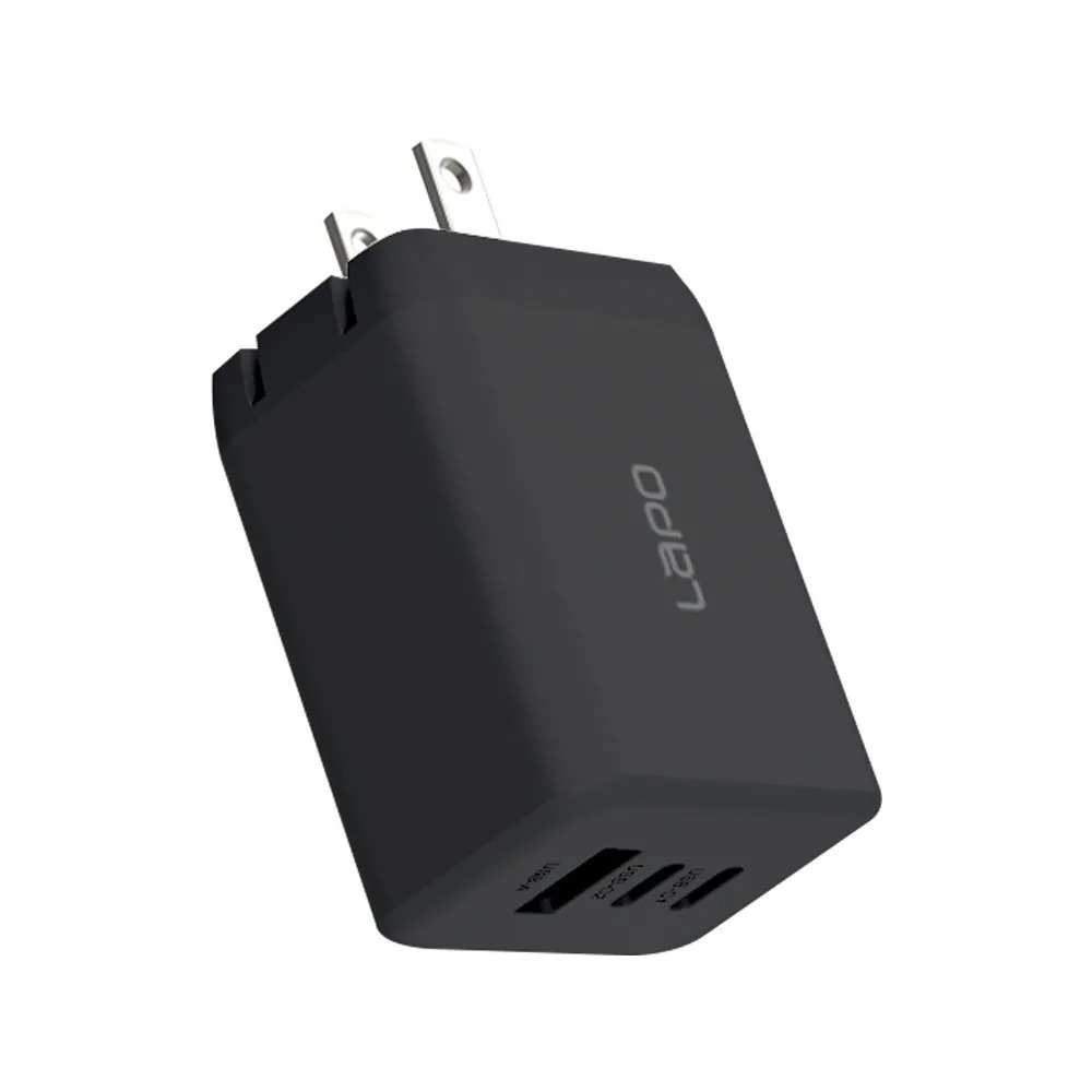 LaPO GaN 氮化鎵 65W 快充 三孔 折角  充電器 電源供應器 iphone 14 15 13-規格圖10