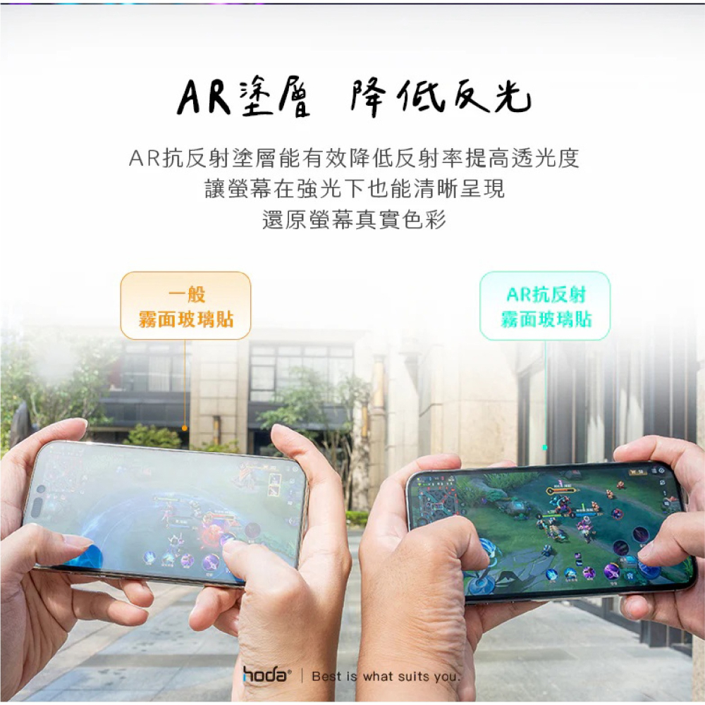 HODA AR 抗反射 霧面 9H 電競 磨砂 玻璃貼 保護貼 太空艙 iPhone 16 Plus Pro Max-細節圖5
