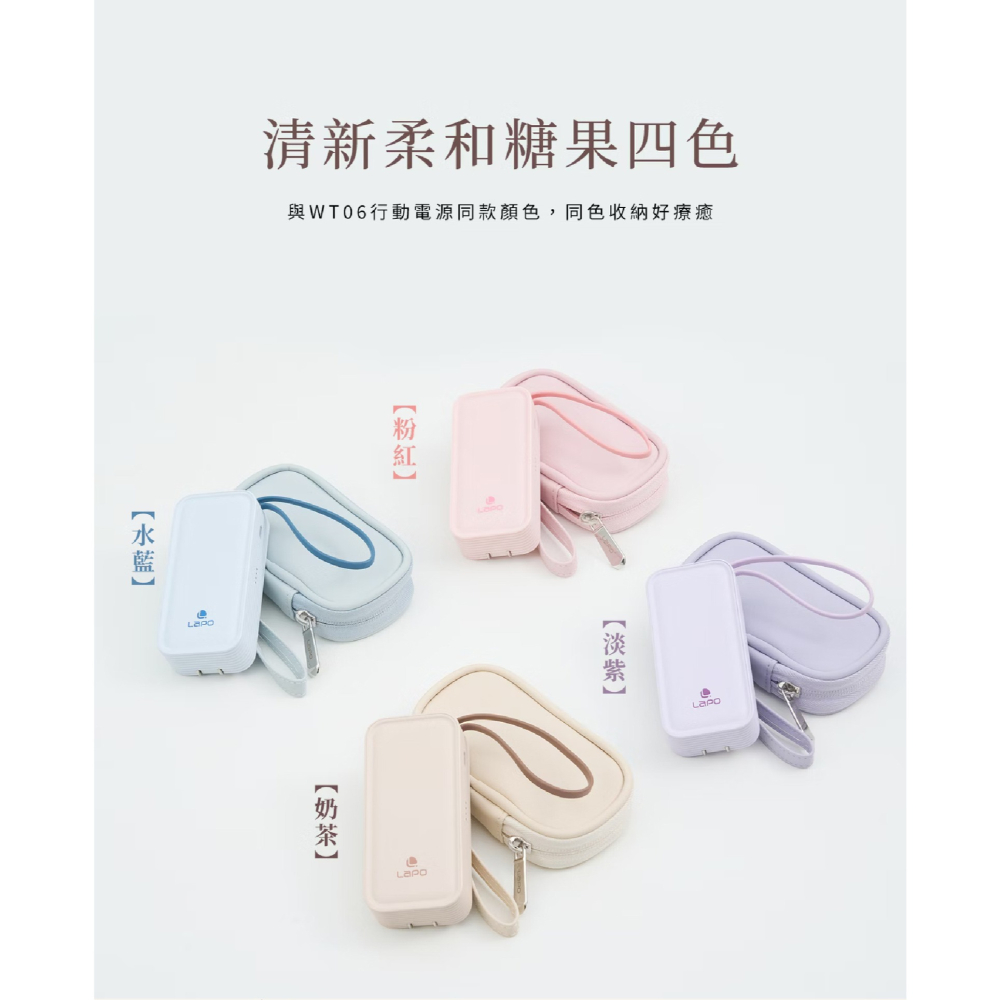 LaPO 20W 雙向 快充 二合一充電器 行動電源 WT-06 質感 收納包 保護套-細節圖4