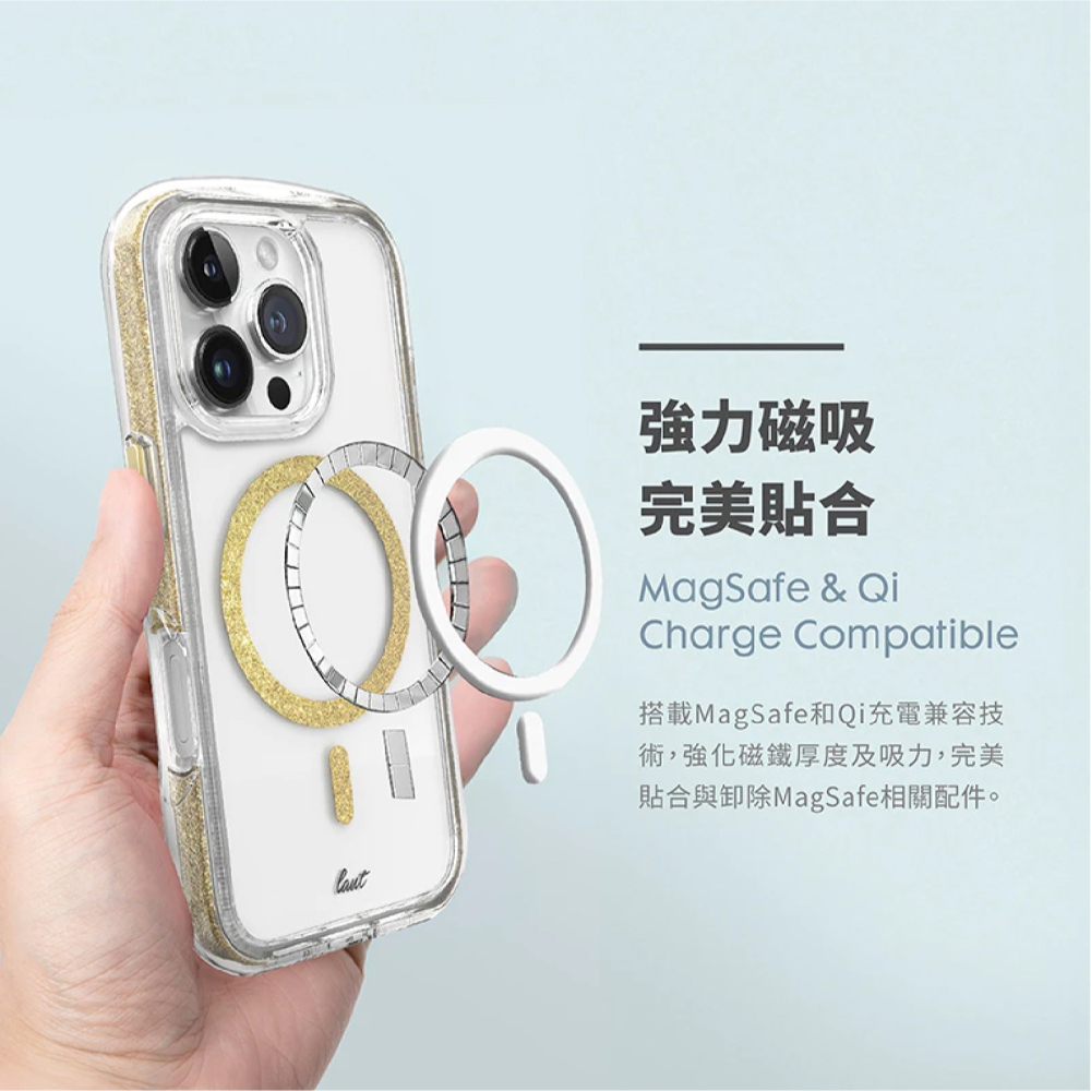LAUT 磁吸 360 氣墊 MagSafe 保護殼 手機殼 防摔殼 適 iPhone 16 Plus Pro Max-細節圖9