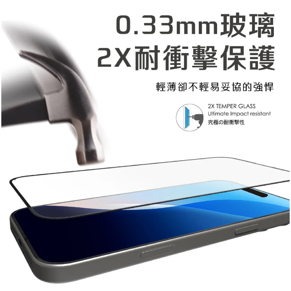 ABSOLUTE 9H 極致 硬度 玻璃貼 螢幕貼 保護貼 iPhone 16 Plus Pro Max-細節圖6