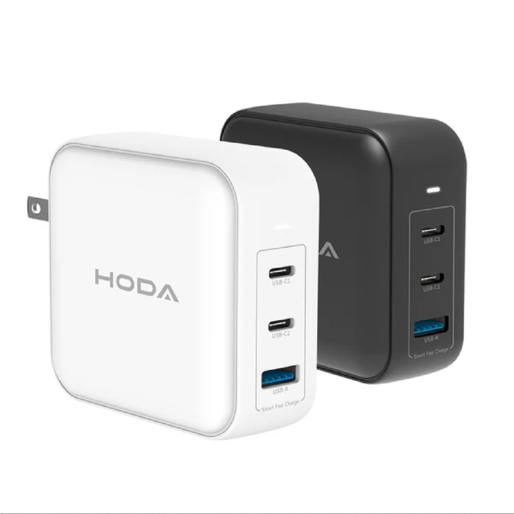 HODA GaN 氮化鎵 140W 方型 三孔 極速 電源 供應器 充電器 適 iPhone 16 15 14 13-細節圖2