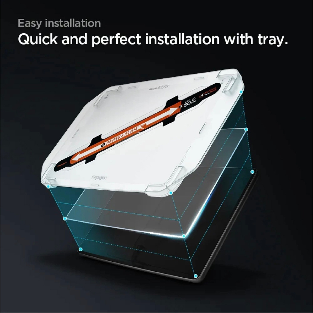 Spigen SGP 9h 霧面 防眩光 螢幕貼 保護貼 含快貼板 Tesla Model Y/3-細節圖8