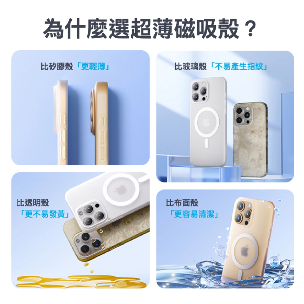 Momax 磁吸 超薄 MagSafe 手機殼 防摔殼 保護殼 iPhone 16 Plus Pro Max-細節圖4