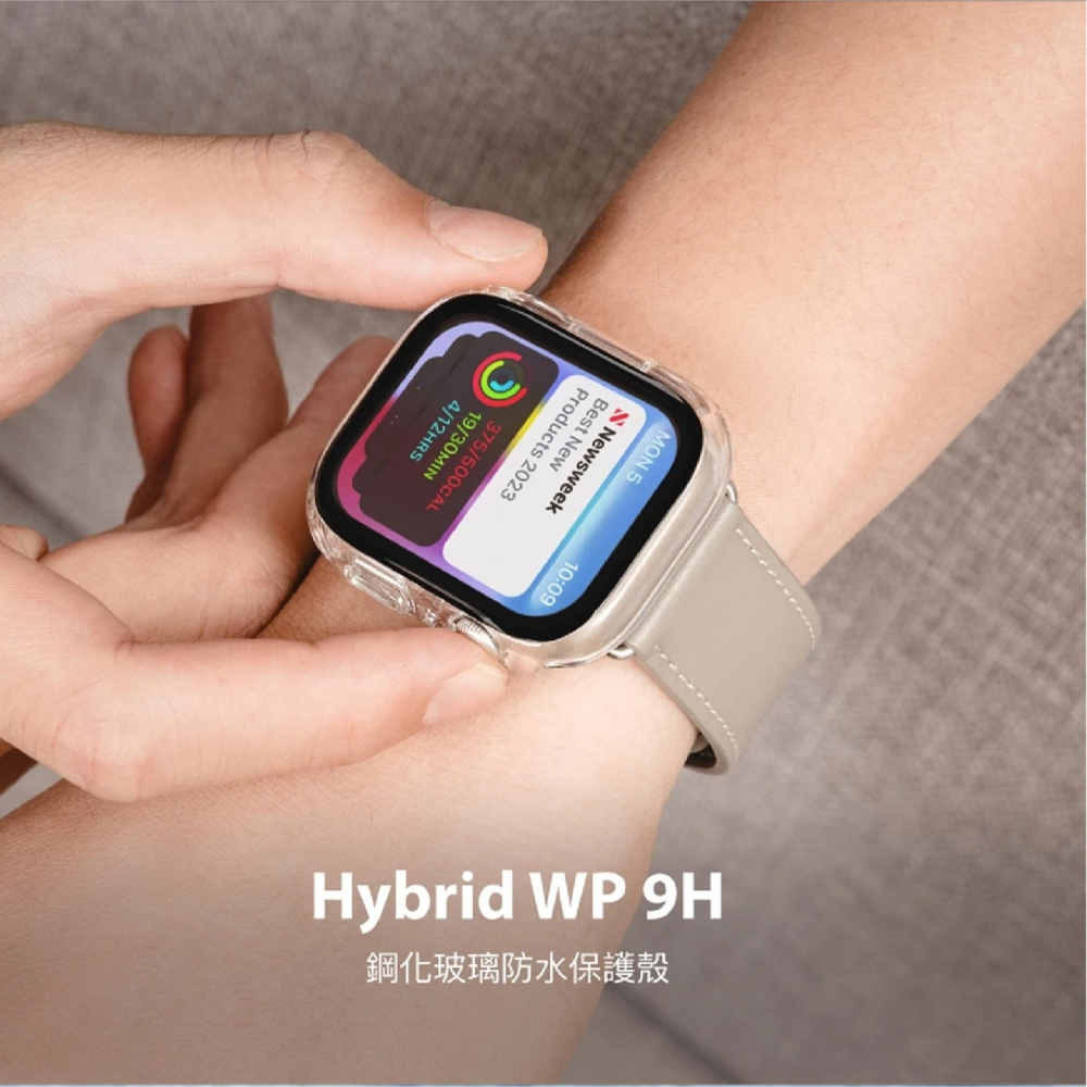 SwitchEasy 9H 鋼化 玻璃 防水 手錶殼 保護殼 Apple Watch 41 45 mm-細節圖7