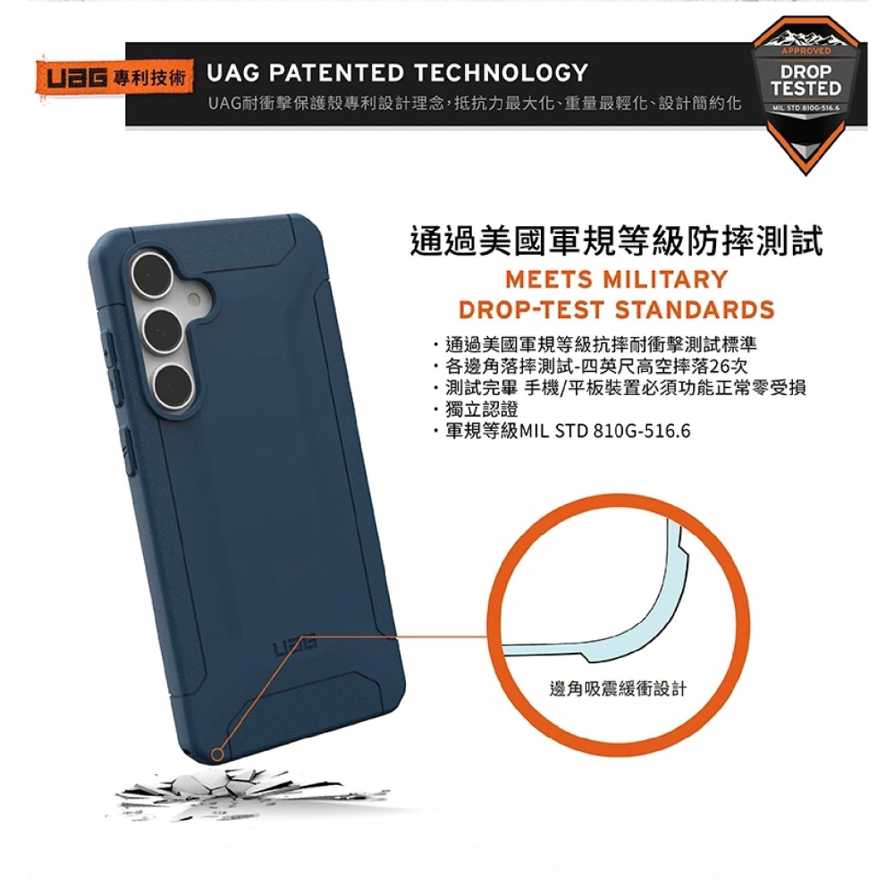 UAG 耐衝擊 美國軍規 保護殼 防摔殼 手機殼 Galaxy S24 FE-細節圖6