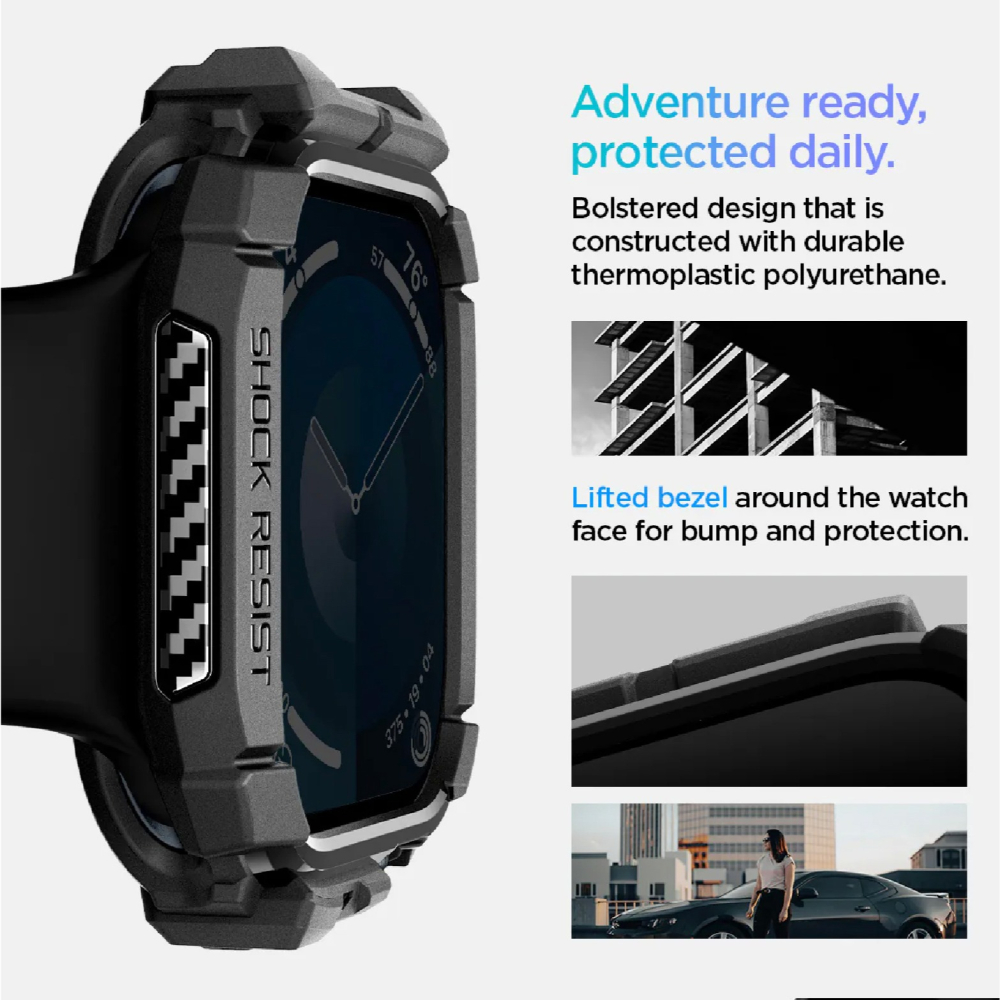 Spigen SGP Rugged Armor 手錶殼 防摔殼 保護殼 Apple Watch s10 42 mm-細節圖4