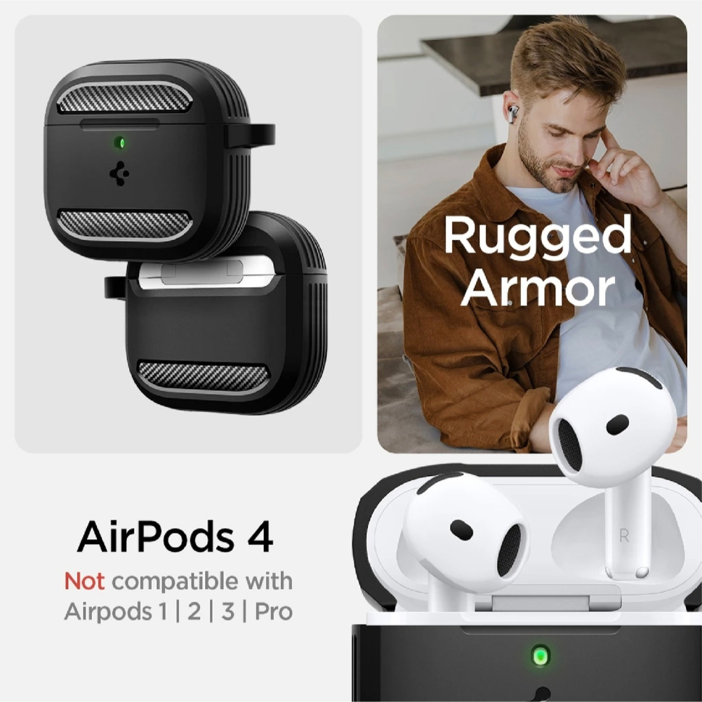 Spigen SGP Rugged Armor 耳機殼 防摔殼 保護殼 Airpods 4-細節圖6