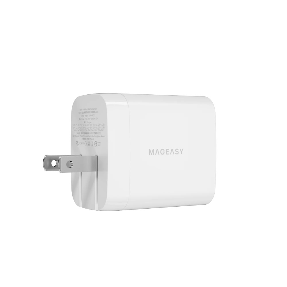 MAGEASY POWER 氮化鎵 45W 雙孔 快速 電源 供應器 充電器 iPhone 16 15 14 13-規格圖7