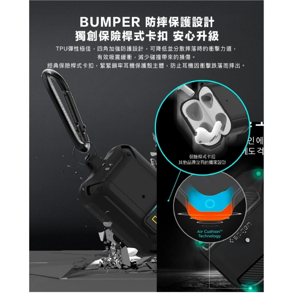 National 國家地理 RuggedBumper 防摔殼 保護殼 耳機殼 適 Air Pods Pro 1 2 3-細節圖5