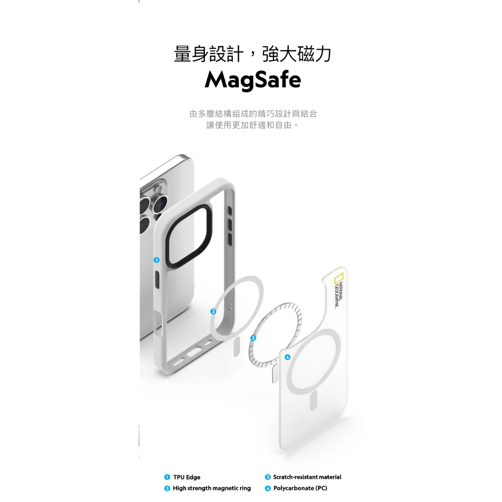 NatGeo 國家地理 Matte 霧面 防摔殼 保護殼 手機殼 適 iPhone 16 Pro Max-細節圖5