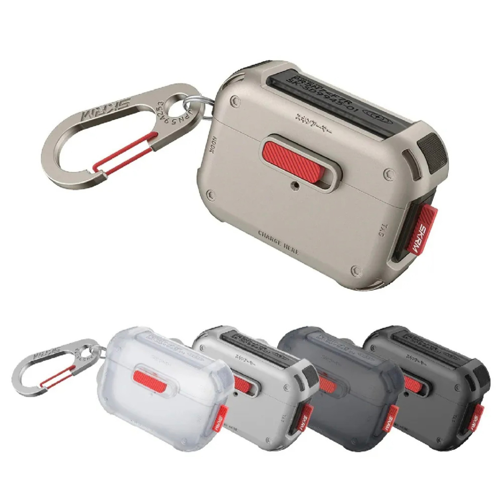 Skinarma Mecha 未來元素 耳機 保護套 保護殼 耳機殼 適 AirPods Pro 1 & 2-細節圖2