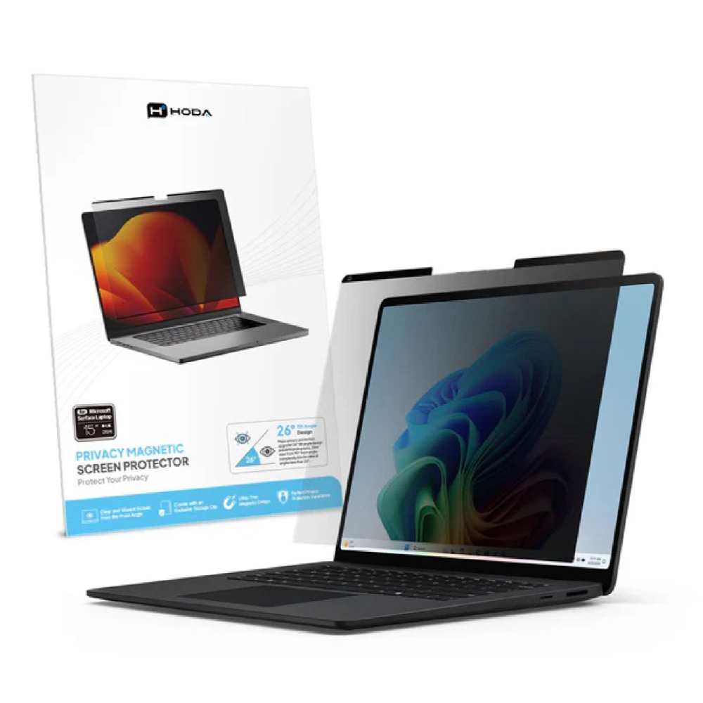 HODA 磁吸 防窺 玻璃貼 保護貼 螢幕貼 適 微軟Surface Laptop Pro 13.8吋 15吋 11版-細節圖3
