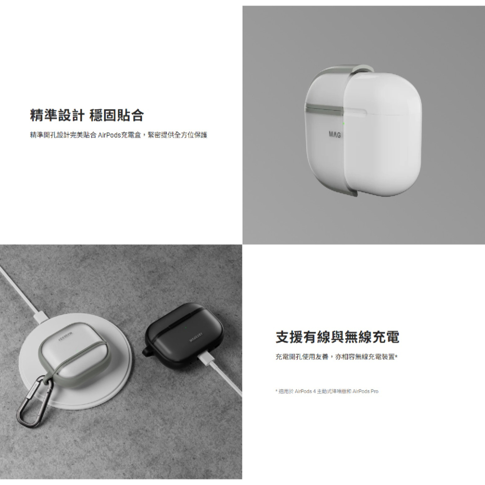 MAGEASY Roam 城市漫遊 霧透 耳機殼 保護殼 適 AirPods Pro 1 2-細節圖5