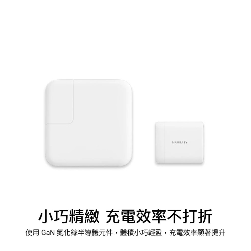 MAGEASY 45W GaN 氮化鎵 雙孔 電源供應器 快充頭 充電頭 適 iPhone 16 15 14 S24-細節圖3