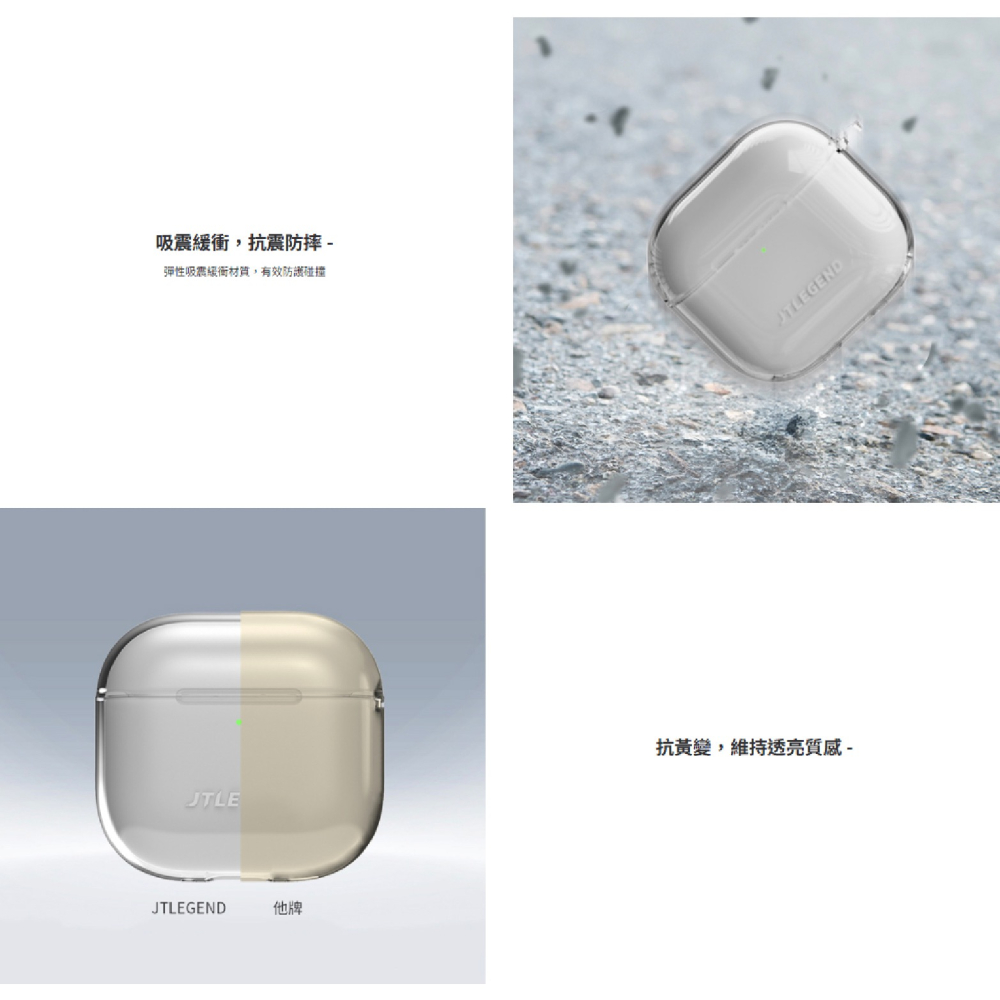 JTLEGEND Airy 防摔殼 保護殼 耳機殼 透明殼 適 Airpods 4 airpods4-細節圖4