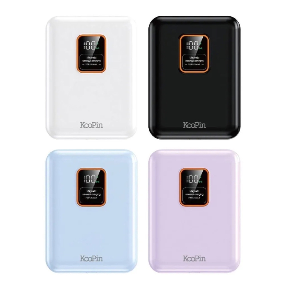 KooPin 自帶線 三用 磁吸 行動電源 支援 MagSafe 10000mAh 適 iPhone 16 15-細節圖2
