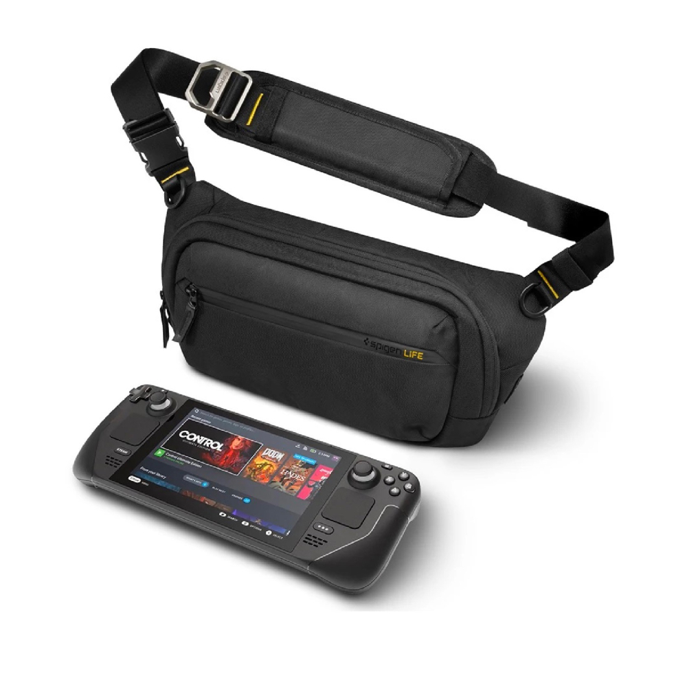 Spigen SGP Klasden 斜背 潮流 胸包 單肩包 水餃包 收納包-細節圖2