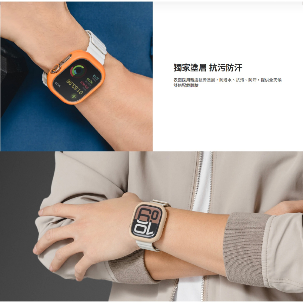MAGEASY Skin 保護殼 防摔殼 手錶殼 適 Apple Watch S10 42 46 mm-細節圖4