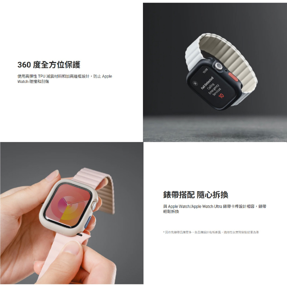 MAGEASY Skin 保護殼 防摔殼 手錶殼 適 Apple Watch S10 42 46 mm-細節圖5