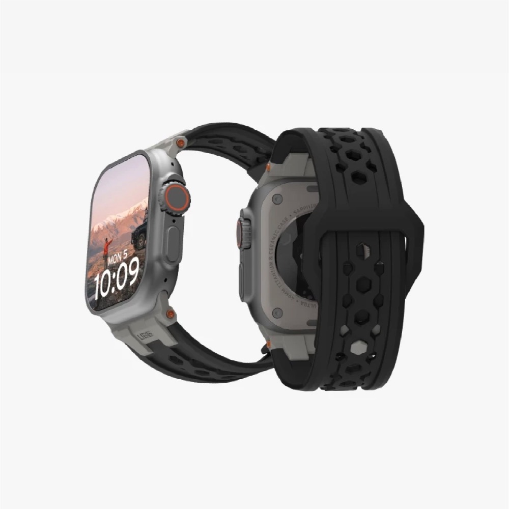 UAG 頂級版 FKM 氟橡膠 錶帶 手錶帶 適 Apple Watch s10 42 44 45 46 49 mm-規格圖11