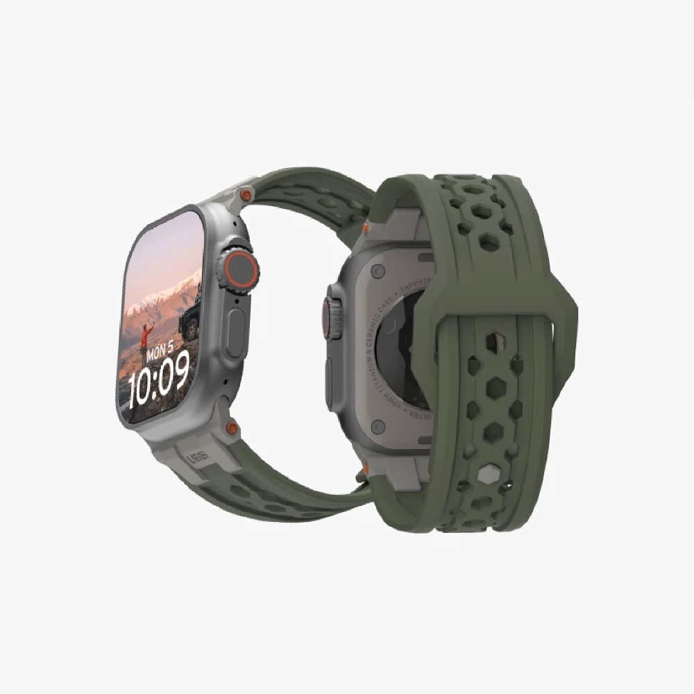 UAG 頂級版 FKM 氟橡膠 錶帶 手錶帶 適 Apple Watch s10 42 44 45 46 49 mm-規格圖11