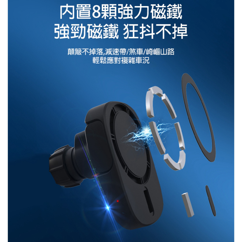 I.T.F X13 磁吸 充電器 車充 充電座 支援 MagSafe 適 iPhone 16 16e 15 14-細節圖7