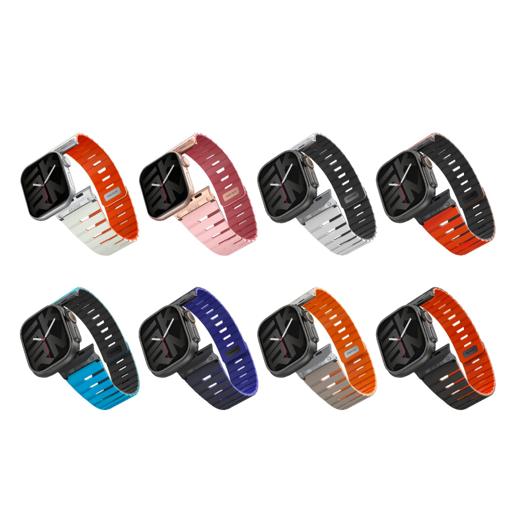 Skinarma Gemin 雙色 錶帶 適 Apple Watch 49 46 45 44 42 41 40 mm-細節圖2