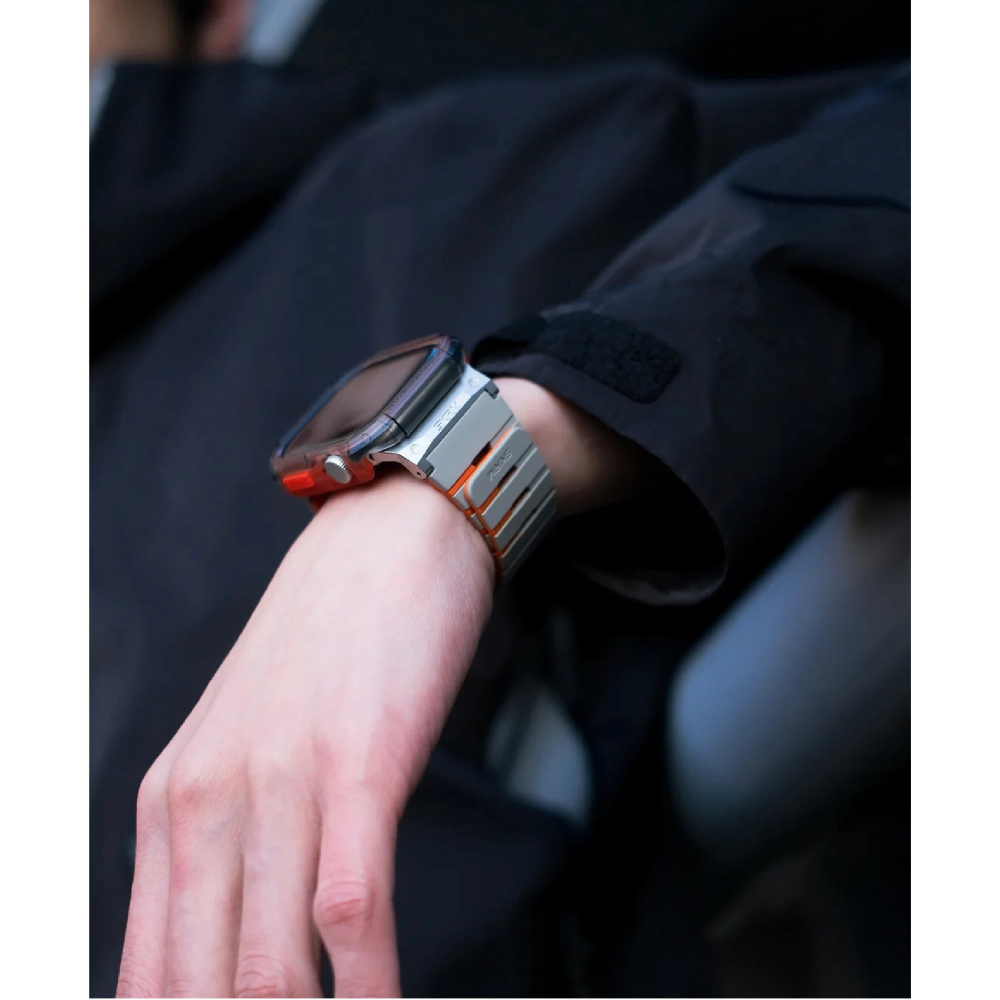 Skinarma Gemin 雙色 錶帶 適 Apple Watch 49 46 45 44 42 41 40 mm-細節圖4