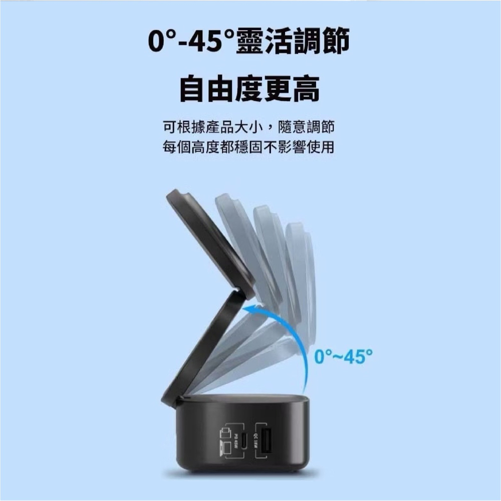Wephone 65W 氮化鎵 五合一 充電站 充電器 充電座 MagSafe 適 iPhone Apple Watch-細節圖8