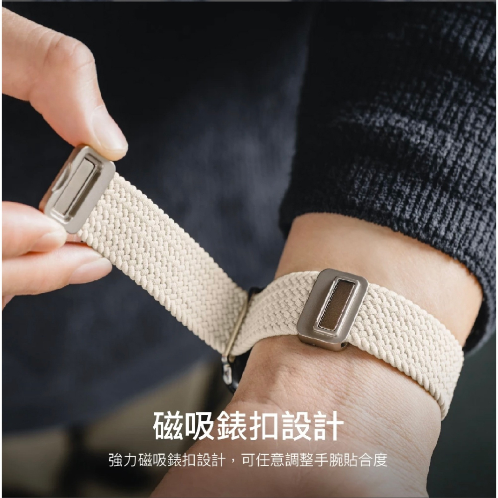 MAGEASY 尼龍 磁扣 錶環 錶帶 Apple Watch s10 40 41 42 44 45 46 49 mm-細節圖5
