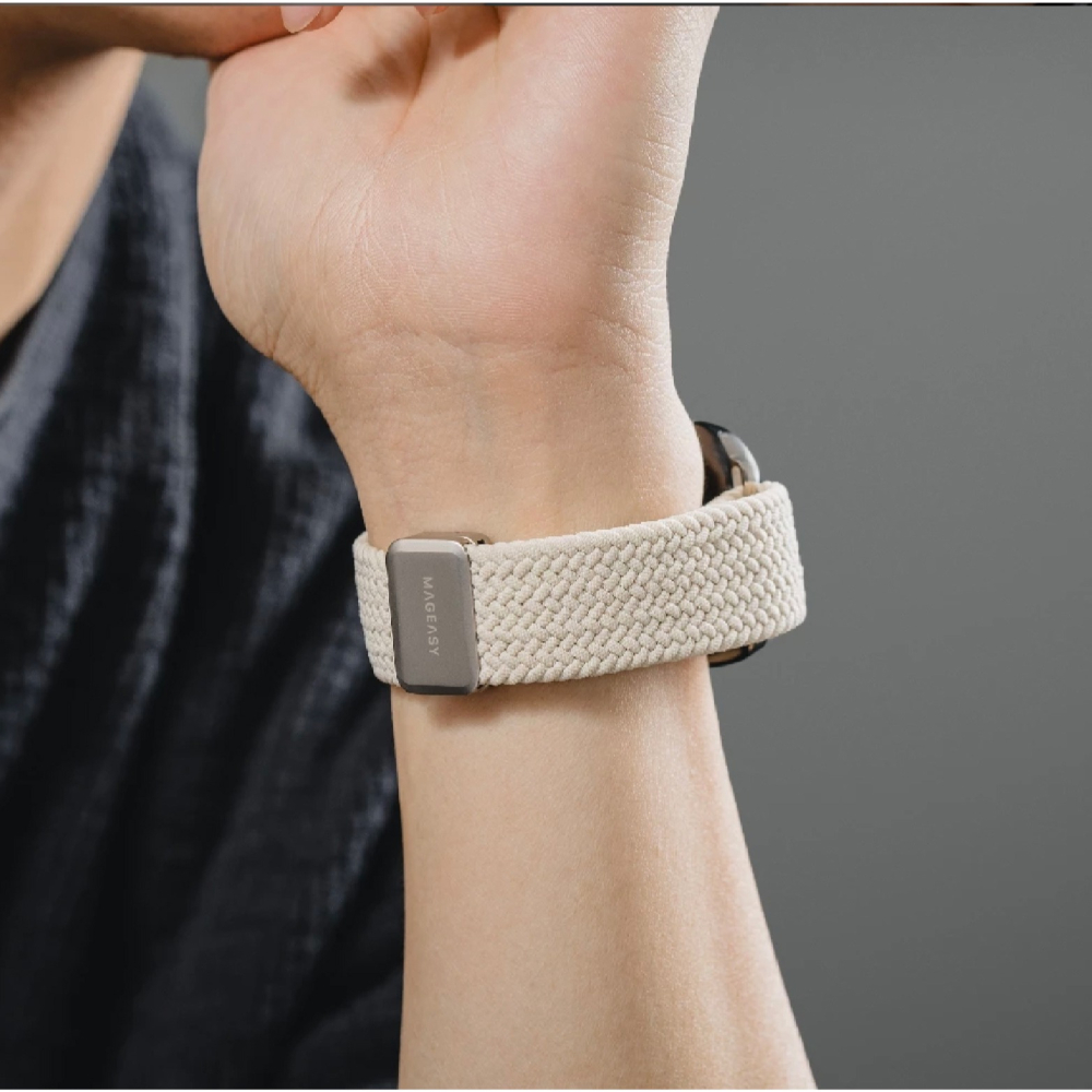 MAGEASY 尼龍 磁扣 錶環 錶帶 Apple Watch s10 40 41 42 44 45 46 49 mm-細節圖7