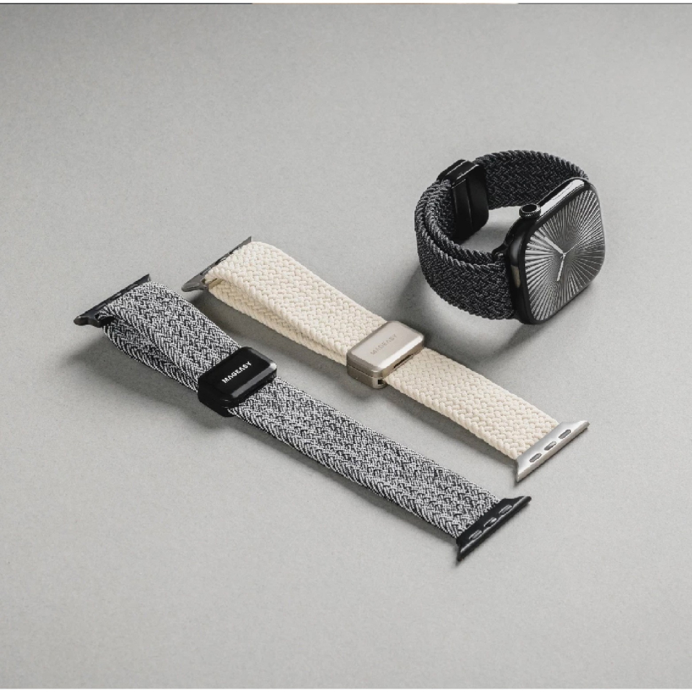 MAGEASY 尼龍 磁扣 錶環 錶帶 Apple Watch s10 40 41 42 44 45 46 49 mm-細節圖8