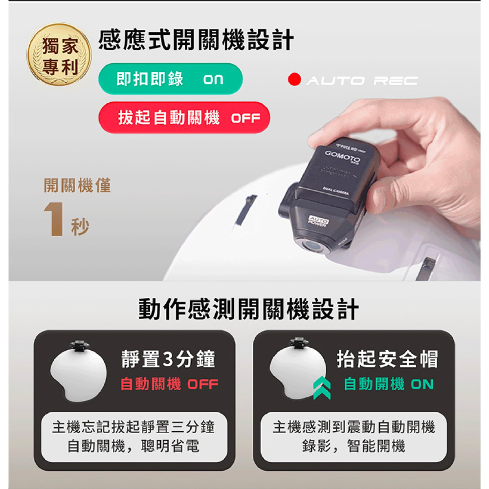 GOMOTO 雙鏡頭 機車 行車 記錄器 記錄儀 GR10 酷樂機-細節圖6