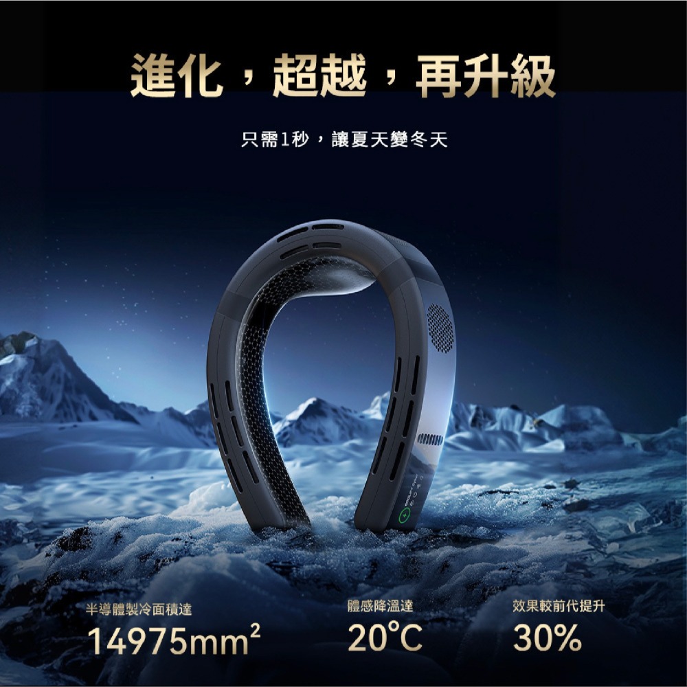 TORRAS COOLIFY Cyber AI 智慧 頸掛 冷暖 空調 風扇 適 運動 健走 登山 露營-細節圖5