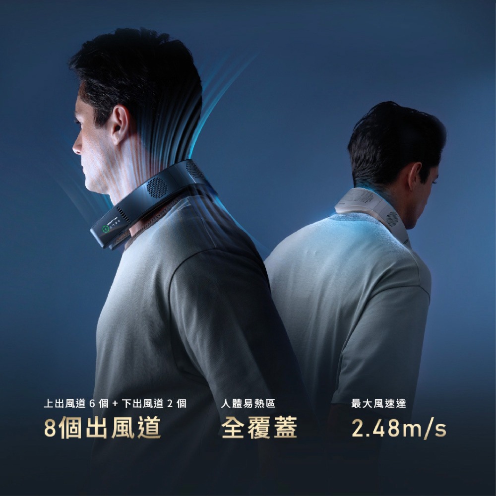 TORRAS COOLIFY Cyber AI 智慧 頸掛 冷暖 空調 風扇 適 運動 健走 登山 露營-細節圖7